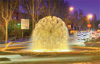 Las fuentes de la ciudad se iluminarán con luces led