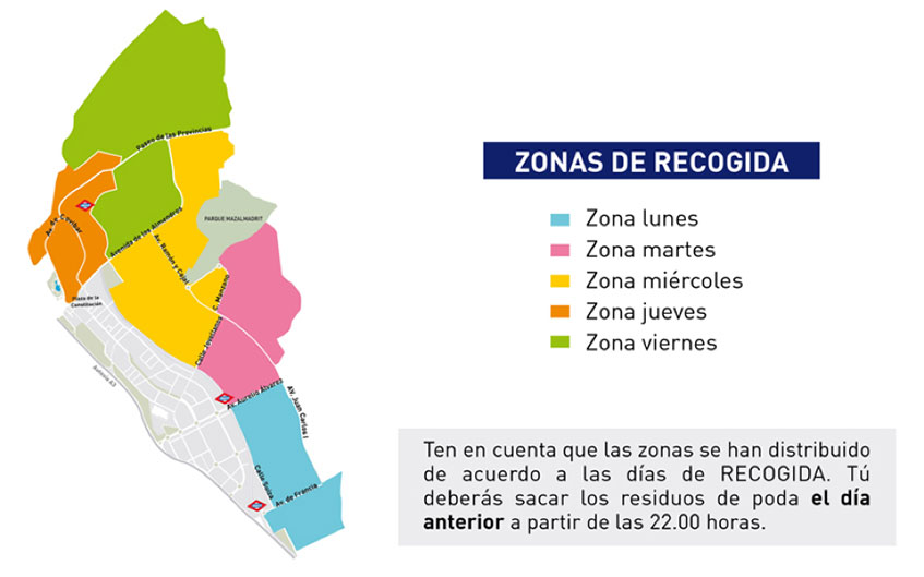 Rivamadrid reorganiza la recogida de muebles y enseres: un día a la semana en cada barrio