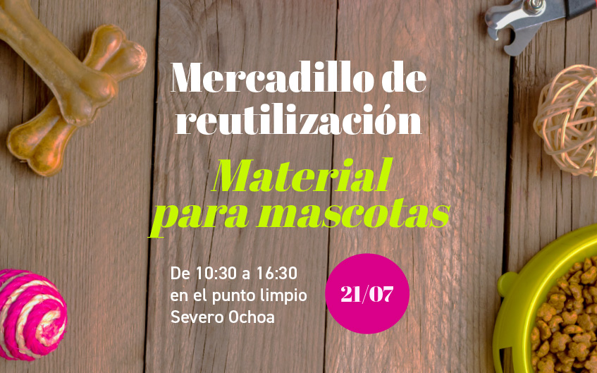 Mercadillo de accesorios para mascotas