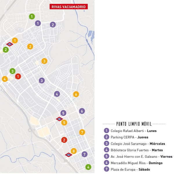 Mapa Puntos Limpios Móviles