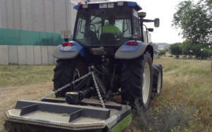 Un tractor de Rivamadrid